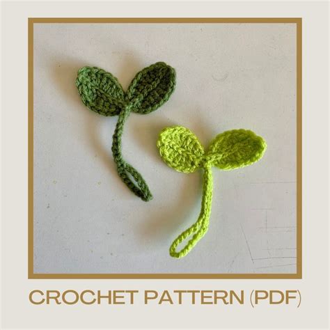 PDF DOWNLOAD Crochet Sprout Cable Tie and Bookmark Pattern / Crochet Pattern / Crochet Sprout ...