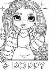Rainbow High Coloring Pages  Free Printable sketch template