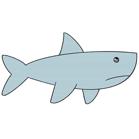 How to Draw a Shark Step by Step - Easy Drawing Tutorial For Kids