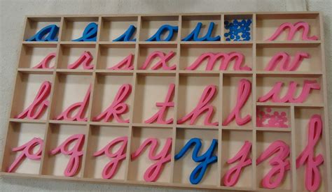 Montessori Cursive Alphabet