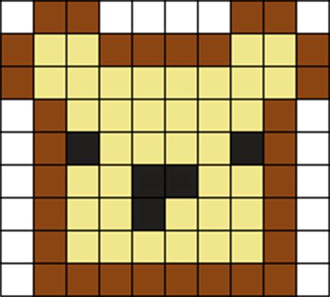 Toast Charm Perler Bead Pattern | Bead Sprites | Food Fuse Bead Patterns