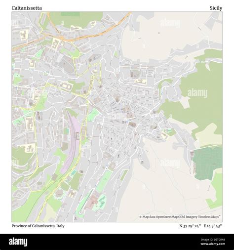 Caltanissetta map Cut Out Stock Images & Pictures - Alamy