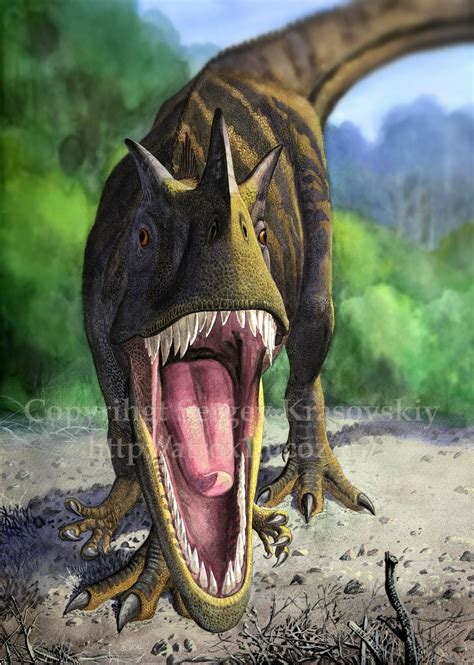 Ceratosaurus | Доисторический, Динозавр, Иллюстрации