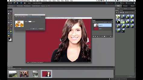 Photoshop Elements Magic Eraser Tool - YouTube