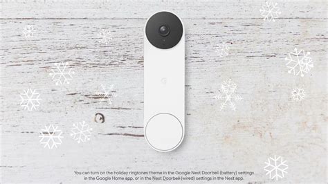 Google Nest Doorbell får vintriga ringsignaler. Plinga på med julkänsla. | Feber / Internet