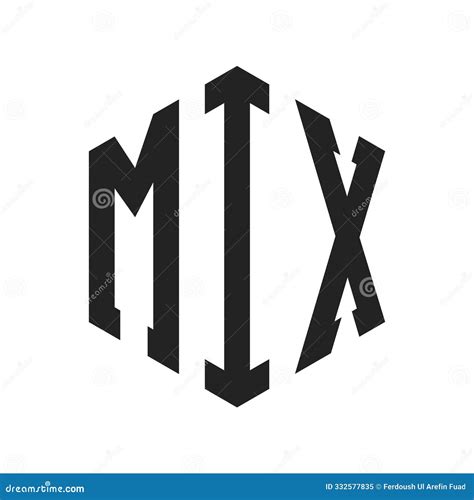 MIX Logo Design. Initial Letter MIX Monogram Logo Using Hexagon Shape ...