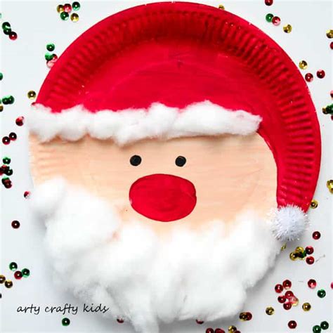 Paper Plate Santa - Arty Crafty Kids