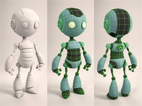 Robot 3D Model $44 - .max .fbx .obj - Free3D