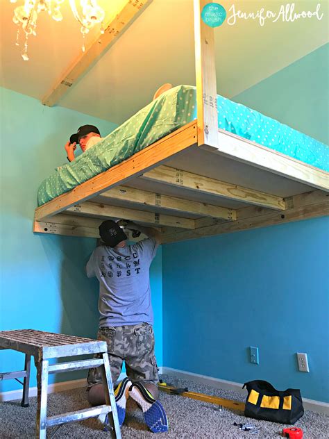 How to Build a Loft Bed | Jennifer Allwood Build A Loft Bed, Loft Bed ...