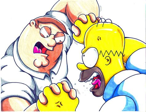 Peter Vs. Homer - Peter Griffin Fan Art (41516708) - Fanpop