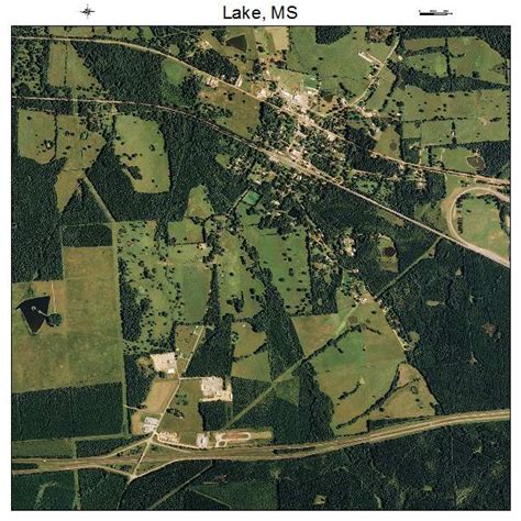 Aerial Photography Map of Lake, MS Mississippi