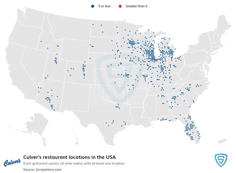 Number of Culver's locations in the USA in 2024 | ScrapeHero