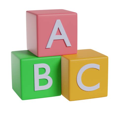 Alphabet Cube 3D Illustration 20036469 PNG