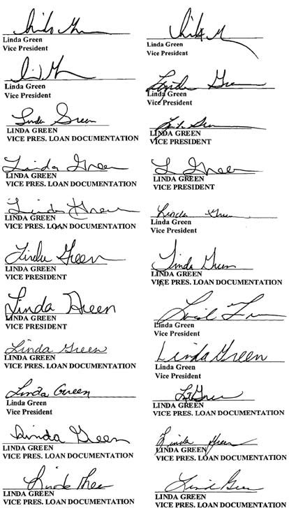 Signature examples