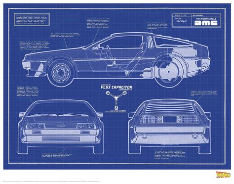 Pin by Josheel J. J. on Cars | Back to the future, Delorean, Blueprints