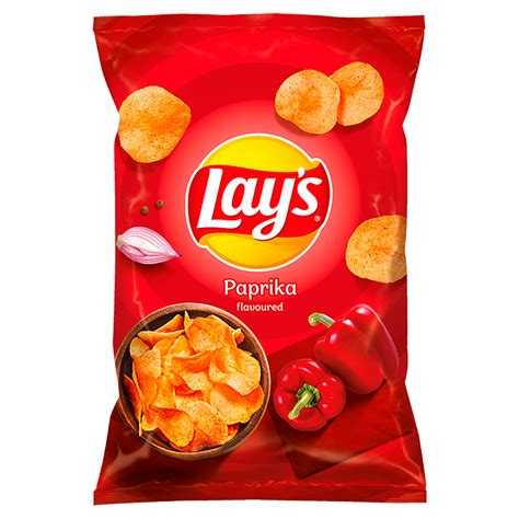 Lays Paprika Flavoured Potato Crisps 140g Food Plus Shop online