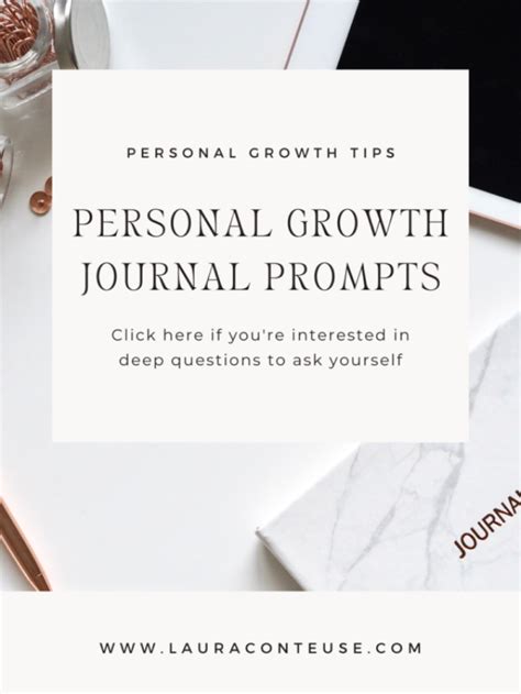 Personal Growth Journal Prompts | Lauraconteuse | Personal growth, self ...