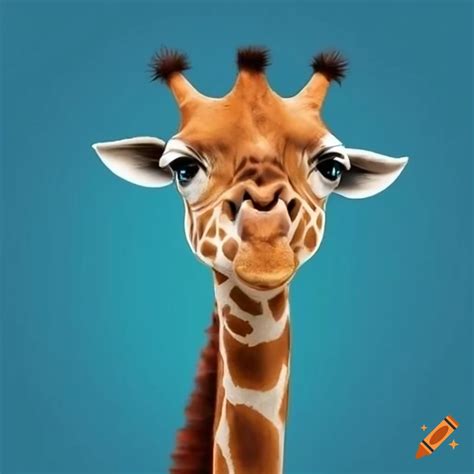 Funny giraffe picture