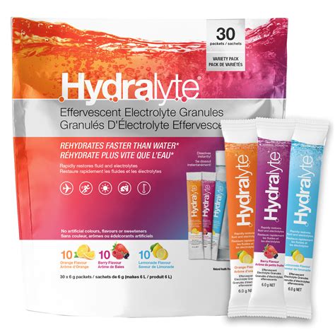 All Natural Electrolyte Powder, Variety Pack – Hydralyte Canada