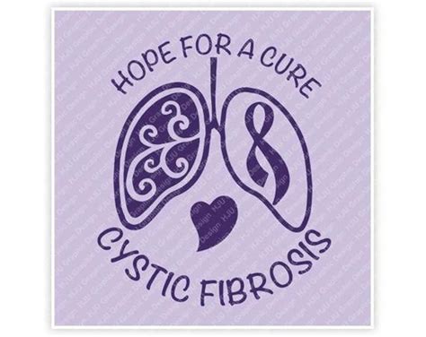 Cystic Fibrosis Awareness Hope for A Cure Purple Ribbon - Etsy