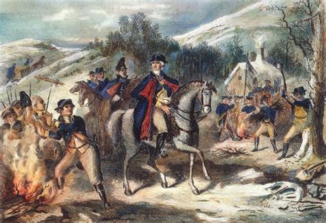 Washington: Valley Forge. /Ngeorge Washington Inspecting The Continental Army At Valley Forge ...