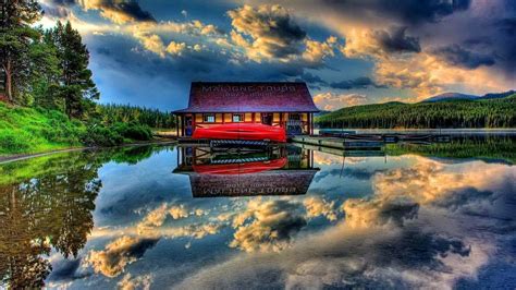 Lake Boathouse Wallpapers - Wallpaper Cave