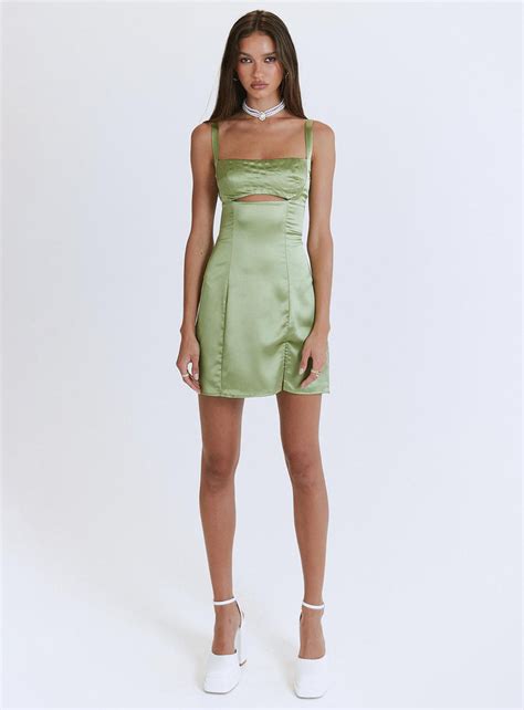 Matcha Mini Dress Green