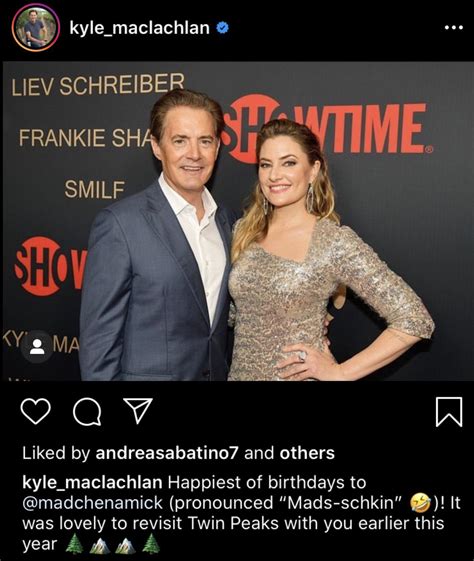 Kyle Maclachlan posted this...Twin Peaks earlier this year? Don’t know ...