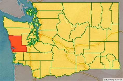 Map of Grays Harbor County, Washington - Địa Ốc Thông Thái