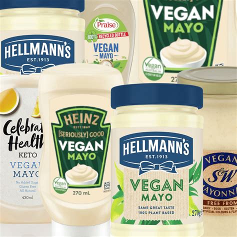 5 brands of Vegan Mayonnaise at Woolworths Supermarkets