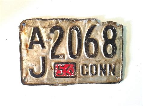 vintage connecticut license plate by deidrejdrun on Etsy