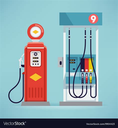 Gas station Royalty Free Vector Image - VectorStock