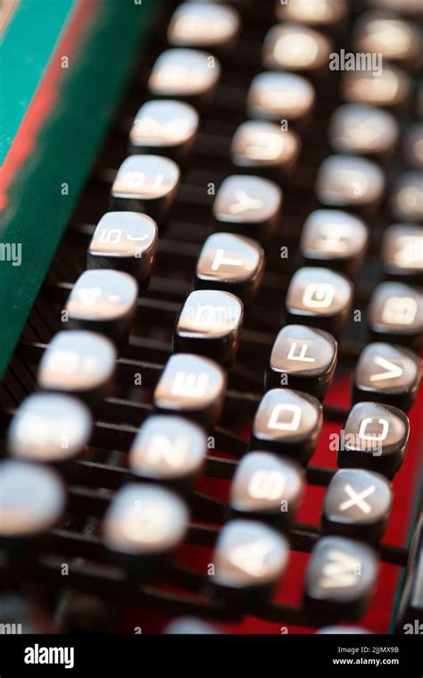 Manual Typewriter Machine Keyboard Stock Photo - Alamy