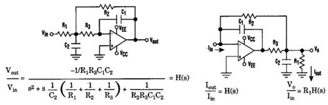 Current-Driven Sallen Key Filter Circuit Diagram