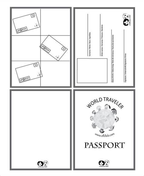 Passport Template – 19+ Free Word, PDF, PSD, Illustrator Format Download! | Free & Premium ...