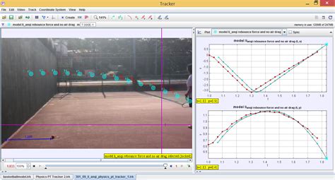Open Source Physics @ Singapore: Tracker tennis ball re-bounce force and air drag