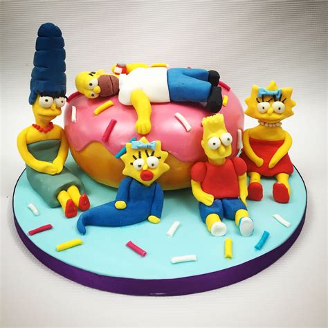 Doughnut Simpsons Cake by Olivia's Cake Boutique | Simpsons cake, Kids cake, How to make cake