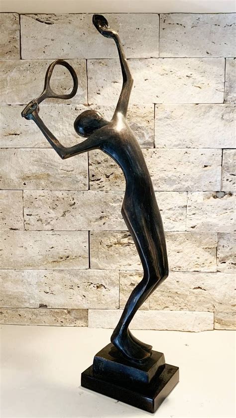 Tennis player by Kristof Toth Sculpture in 2022 | Sculpture, Tennis artwork, Tennis art