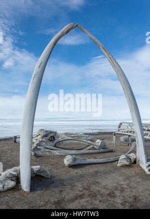 Whale Bone Arch in Barrow, Alaska Stock Photo - Alamy