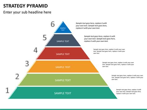 Strategy Pyramid PowerPoint Template | SketchBubble