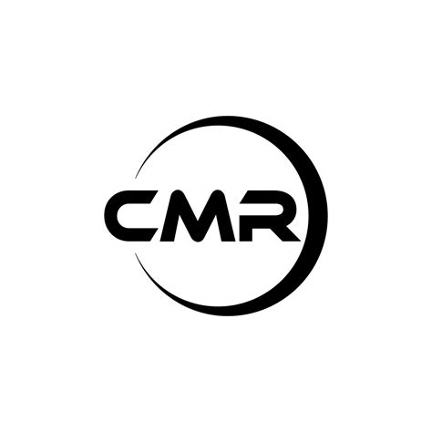 CMR letter logo design in illustration. Vector logo, calligraphy ...