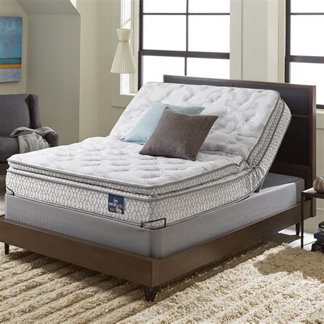 Shop Serta Extravagant Pillow Top King-size Mattress Set with Elite Pivot Adjustable Foundation ...