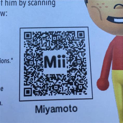 Shigeru Miyamoto - Gold Mii QR code for 3DS