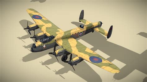 Avro Lancaster - Buy Royalty Free 3D model by NETRUNNER_pl [4a42bfc ...