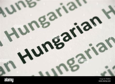 Hungarian language hi-res stock photography and images - Alamy