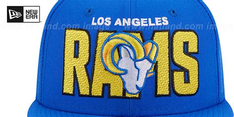 Los Angeles Rams 2023 NFL DRAFT Royal Fitted Hat by New Era