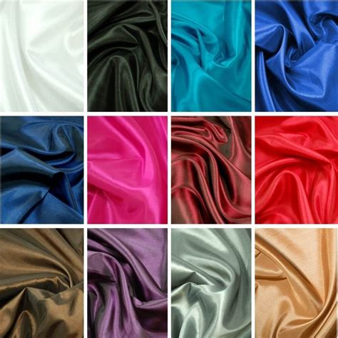 Taffeta Fabric Silk & Satin Look Crisp Feel a Metallic Sheen Bridal...