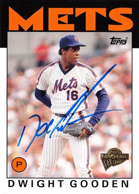 Dwight Gooden autographed baseball card (New York Mets Doc) 2005 Topps ...