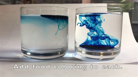 Food Coloring In Water Experiment