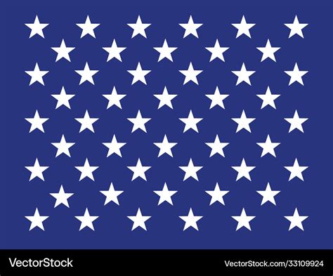 United states flag 50 stars Royalty Free Vector Image